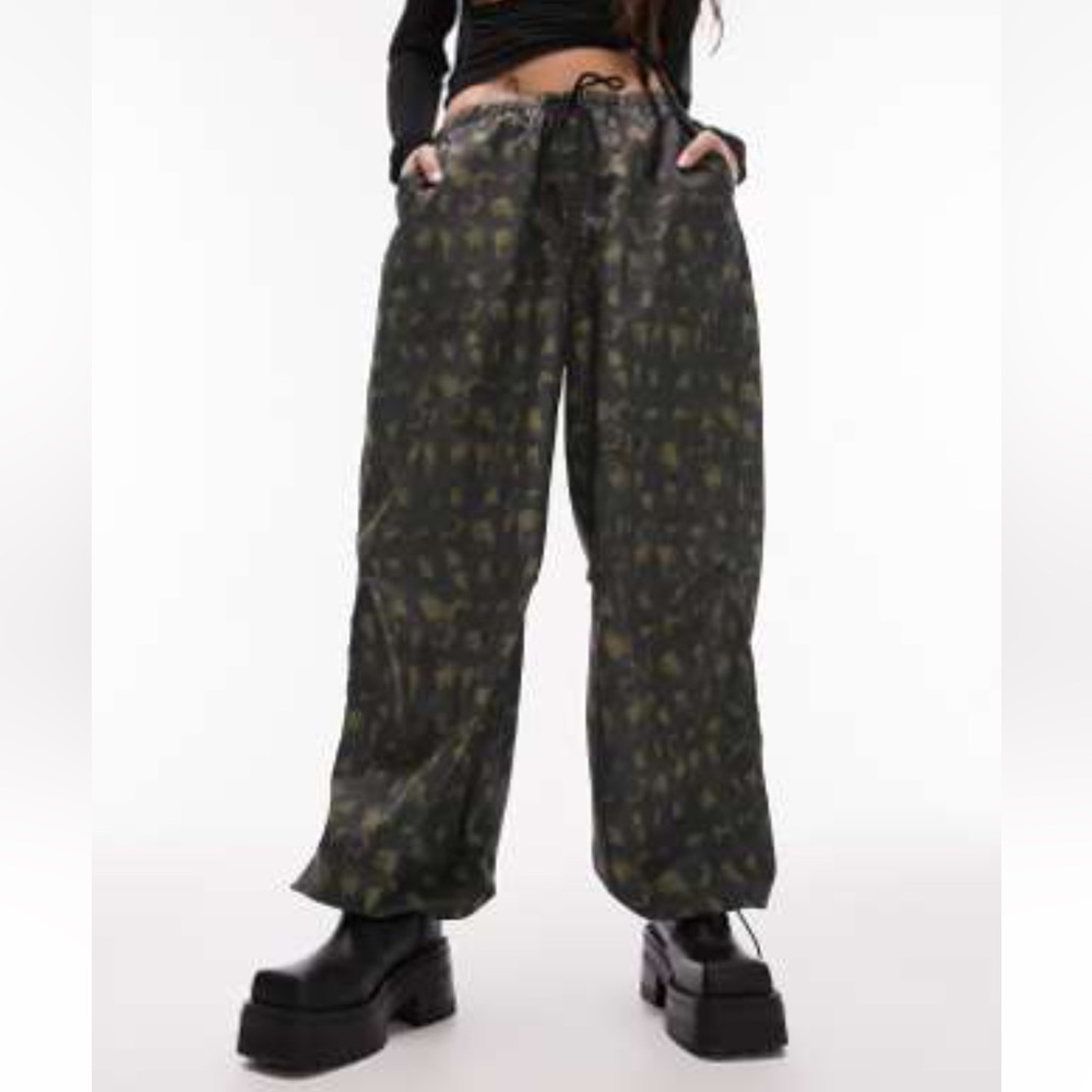 Topshop Green sporty Pants